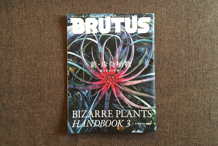 ブックレビュー『BRUTUS No. 872 BIZARRE PLANTS HANDBOOK 3 新・珍奇植物 遥かなる自生地へ。』 - ボタニーク